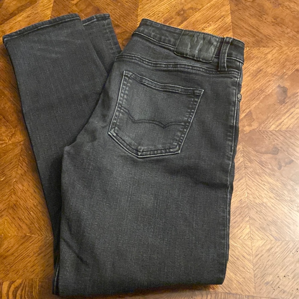 American eagle slim black jeans size 33 x 32